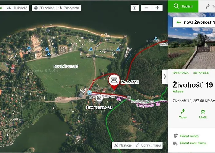Slapy, Slapska Prehrada - Nova Zivohost Appartement Křečovice